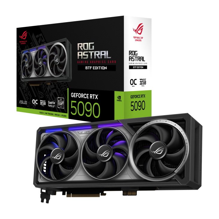 VGA ASUS ROG Astral GeForce RTX 5090 32GB GDDR7 BTF OC