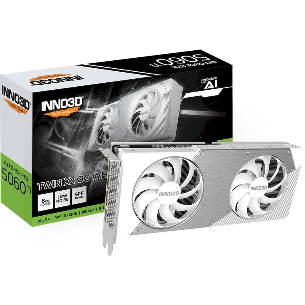 VGA INNO3D NVIDIA GeForce RTX 5060 Ti 8GB TWIN X2 OC White