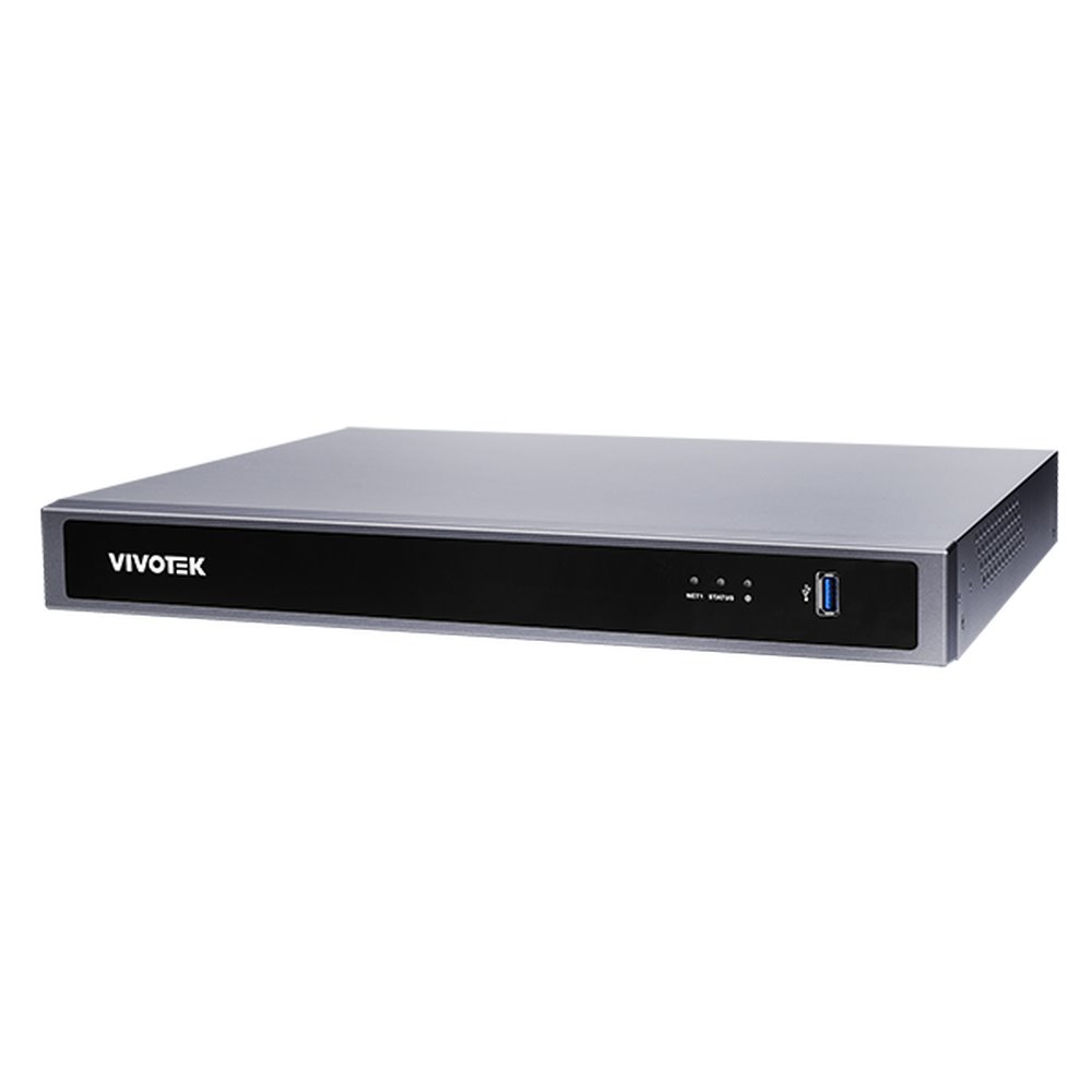 Vivotek ND9326P NVR, 8 kanálů, H.265, 8× PoE, 2× HDD, RAID 0/1, 4K, Deep Search, VORTEX/VSS