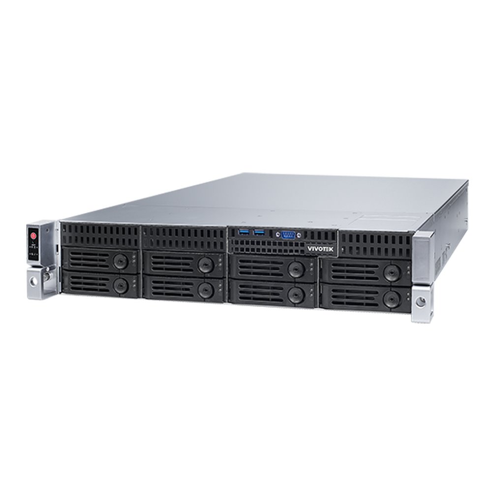 Vivotek NR9581-V3 server, 32/128 kanálů, H.265, 8× HDD, RAID 0/1/5/6/10/50/60, VSS Pro, redundantní PSU/LAN