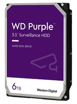 WD HDD Purple 3.5" 6TB - 5400rpm/SATA-III/256MB