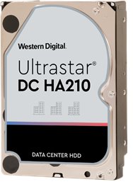 Western Digital Ultrastar DC HA210 3.5in 26.1MM 2000GB 128MB 7200RPM SATA ULTRA 512N SE