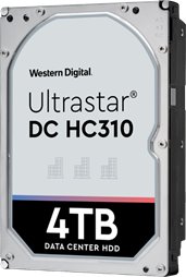 Western Digital Ultrastar DC HC310 3.5in 26.1MM 4000GB 256MB 7200RPM SAS ULTRA 512E SE P3