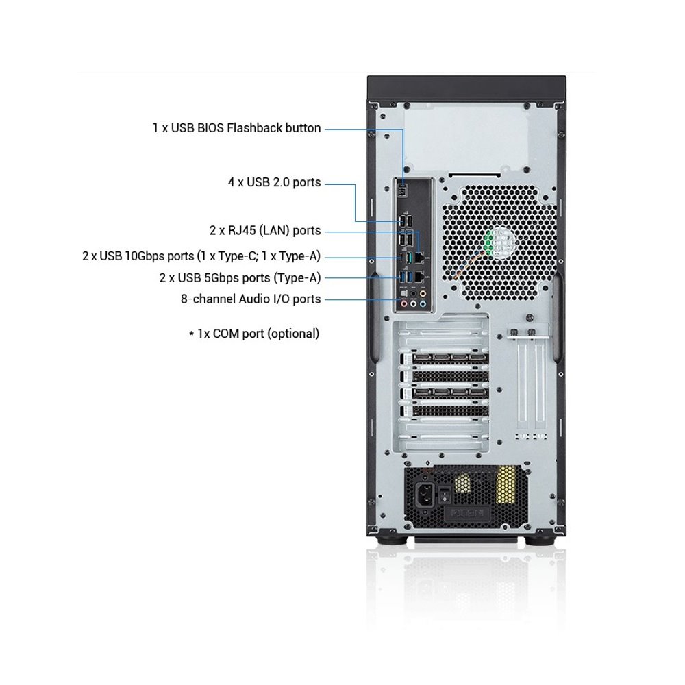 WS ASUS EC Pro ET700I W7, LGA4677, 8xDDR5, 6xPCIe, 2x2.5"/3x3.5", 2xM.2, 2x2.5Gb LAN, 1300W, Tower 3U