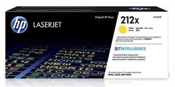 Žltá originálna tonerová kazeta s vysokou výťažnosťou HP 212X LaserJet (10 000 strán)