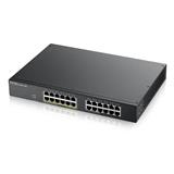ZyXEL GS1900-24EP, 24-port GbE L2, 12 Port PoE Smart Switch, rackmount, 130 Watt