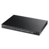 ZyXEL GS1900-24HP, 24p (24Gigabit RJ45 + 2 SFP,), POE IPv6, WebManaged, Rackmount