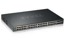 ZyXEL XGS2220-54HP, L3 Access Switch, 600W PoE, 40xPoE+/10xPoE++, 48x1G RJ45 2x10mG RJ45, 4x10G SFP+ Uplink, incl. 1 yr