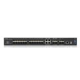 Zyxel XGS4600-32F L3 Managed Switch, 24 port Gig SFP, 4 dual pers. and 4x 10G SFP+, stackable, dual PSU
