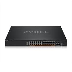 Zyxel XMG2230-28HP, L3 Access Switch, 24x 2.5G AC:700W PoE , DC:1440W PoE, 4 x SFP+ Uplink, incl 1 yr NebulaFlex Pro